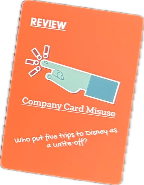 Review card, from the directives deck
